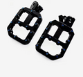 BLACK AND CHROME PEGS (FITS ALL BIKES)