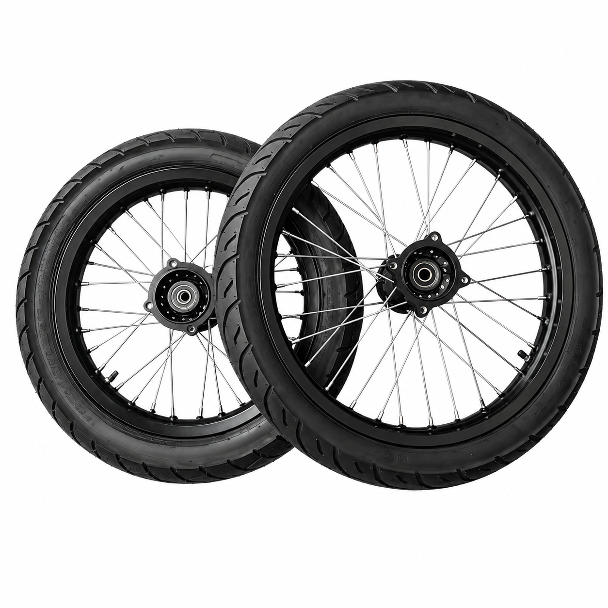 LONG WHEELS for yozma IN10 AND IN10 PRO 14"/17" E-Moto Supermoto Wheel Set – Front & Rear
