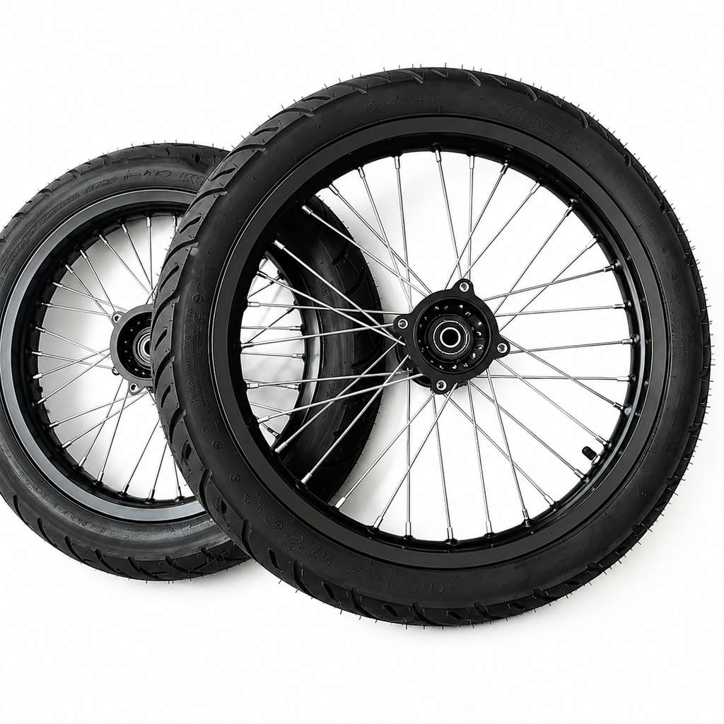 LONG WHEELS for yozma IN10 AND IN10 PRO 14"/17" E-Moto Supermoto Wheel Set – Front & Rear