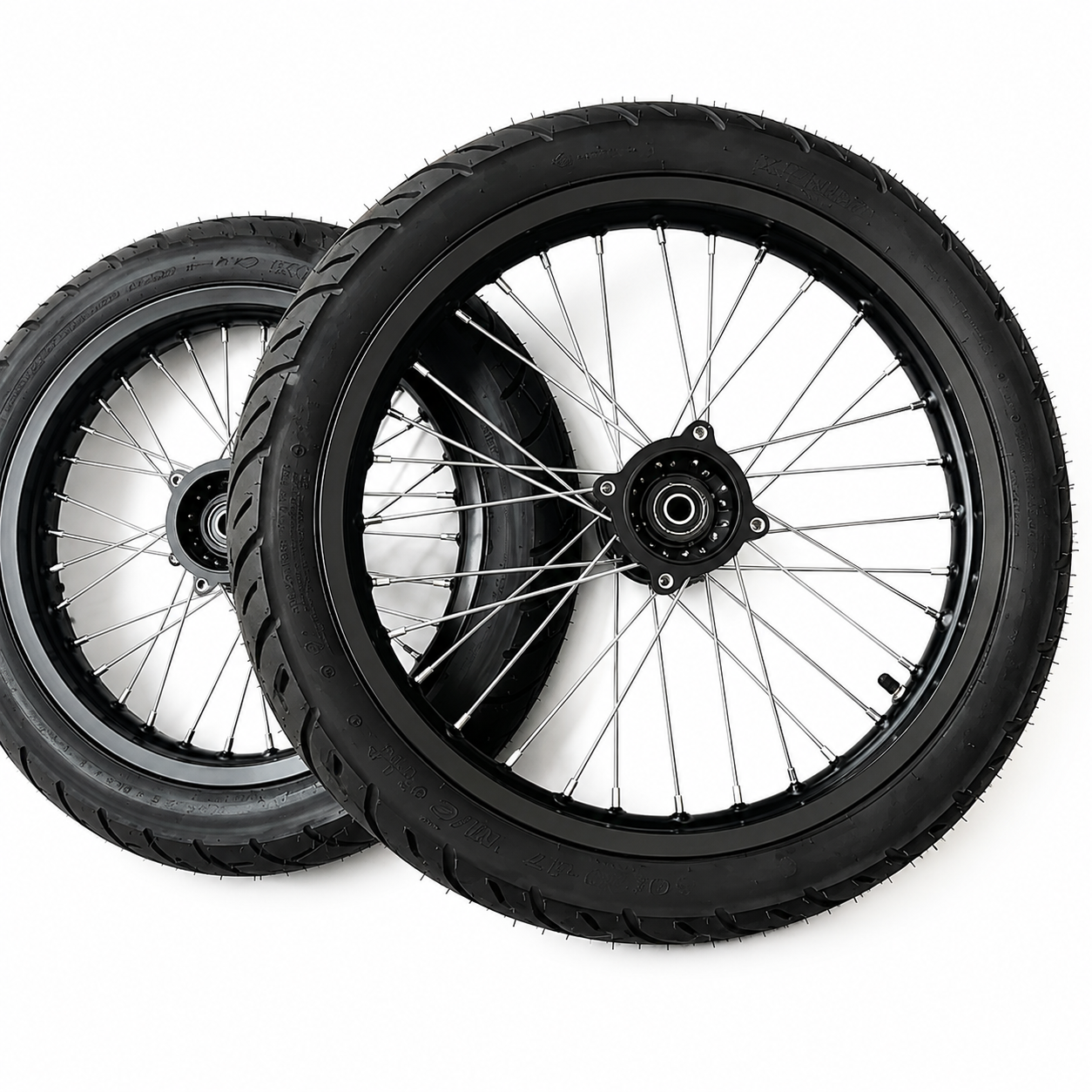 LONG WHEELS for yozma IN10 AND IN10 PRO 14"/17" E-Moto Supermoto Wheel Set – Front & Rear