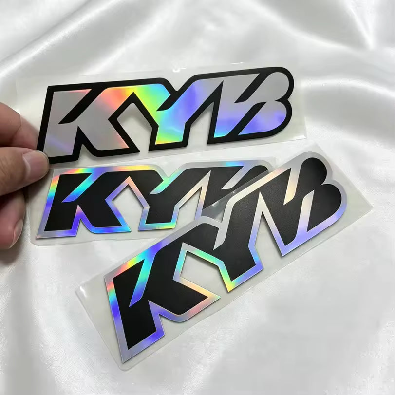 BLACK kyb stickers