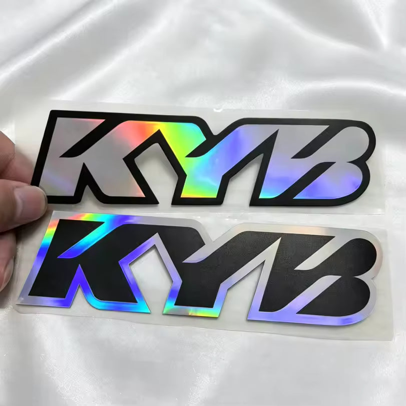 BLACK kyb stickers