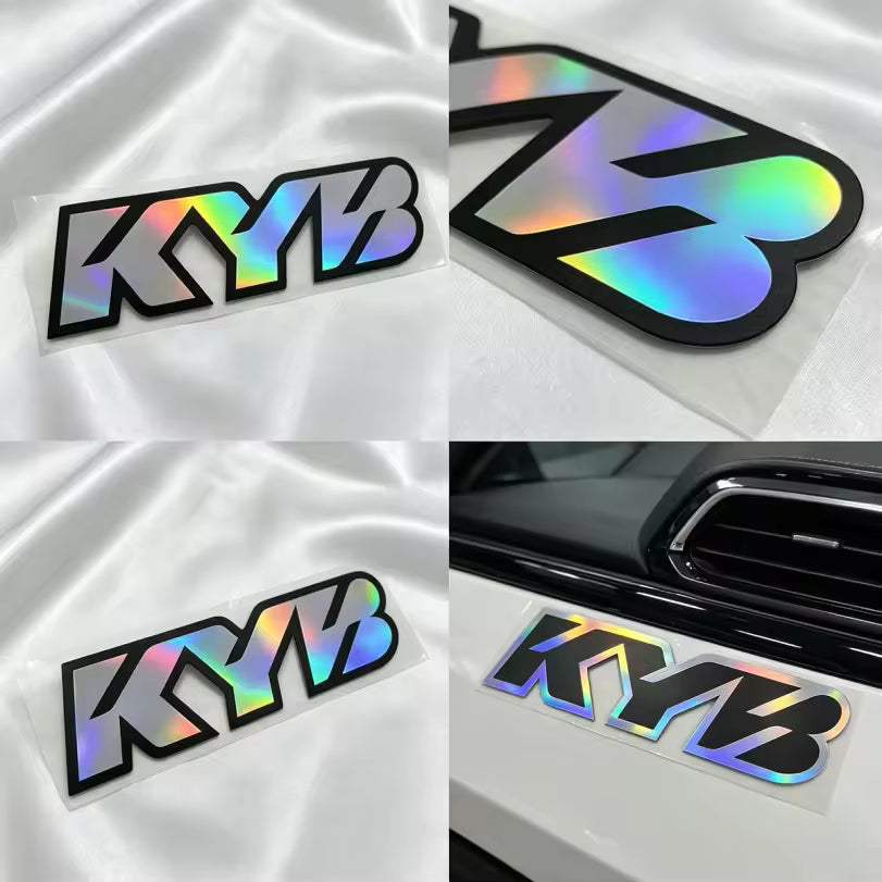 BLACK kyb stickers