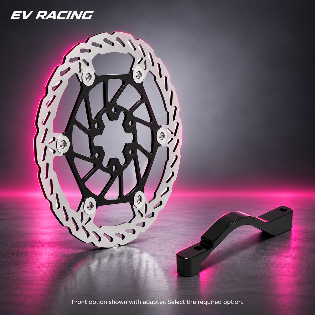 Altis Sigma / Sigma MX 250 mm Brake Rotor on a gray background with pink accents