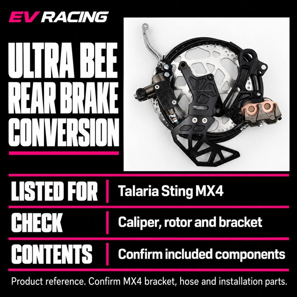 Ultra Bee Rear Brake Conversion for Talaria MX4 — product details, options and fitment information