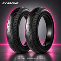 20 × 4 Supermoto Tires for Super73, Macfox & Ridstar on a gray studio background with pink accents; tires only, wheels not included