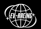 EV Racing — original white globe and orbit logo