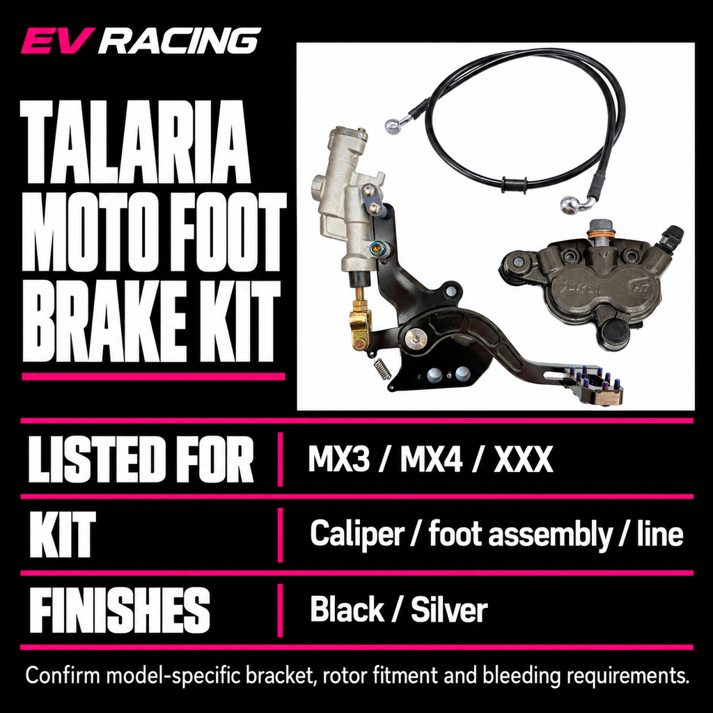 Talaria MX3 / MX4 / XXX Moto Foot Brake Kit — product details, options and fitment information
