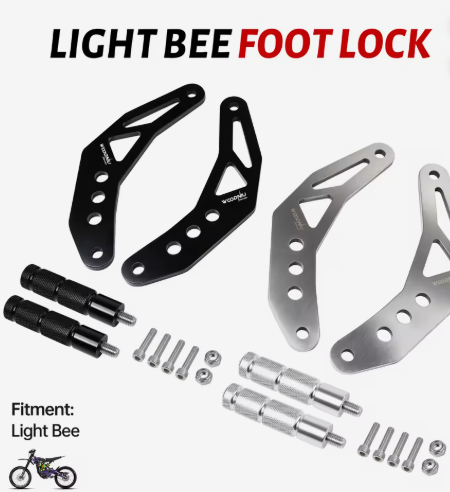 Shiftlocks chrome and black for Surron LBX